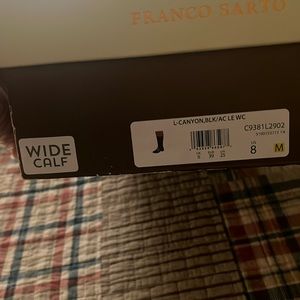 FrancoSarto Size 8, Wide Calf Boots. Black & Brown. New, Never Worn